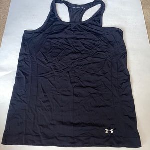 under armour black thread borne tank top
